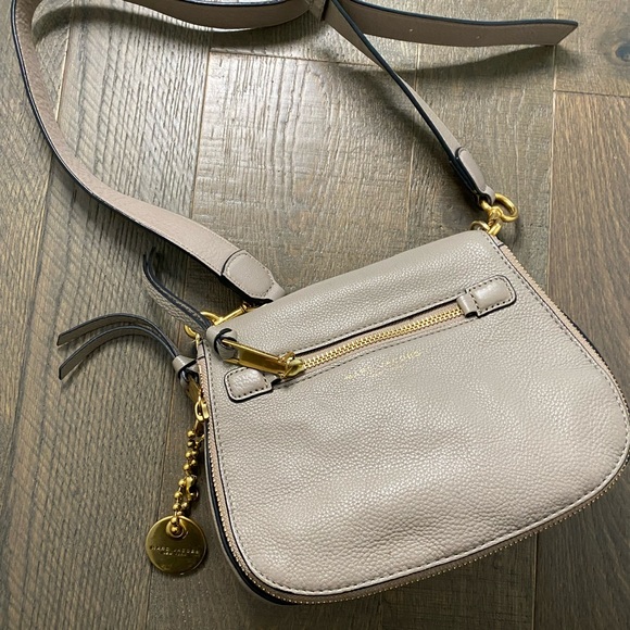 Marc Jacobs Grey Leather Shoulder Bag - Picture 1 of 7